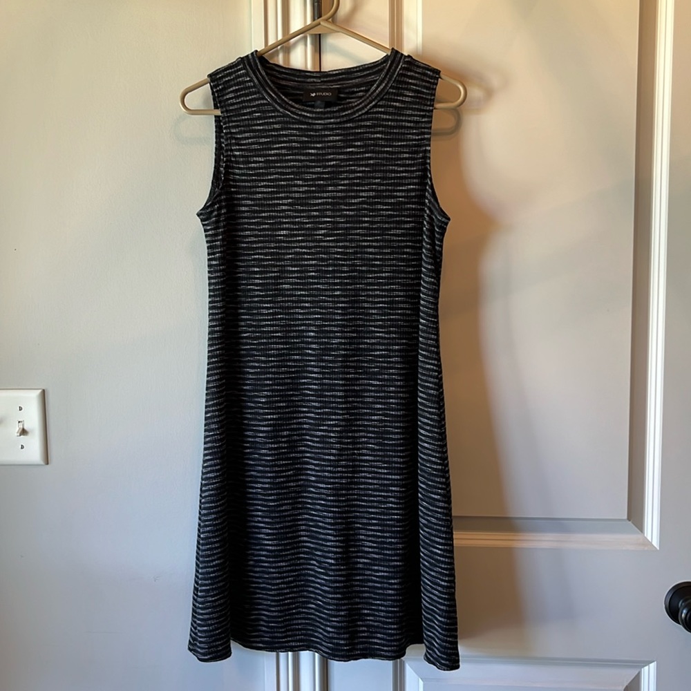 AB Studio black and grey dress